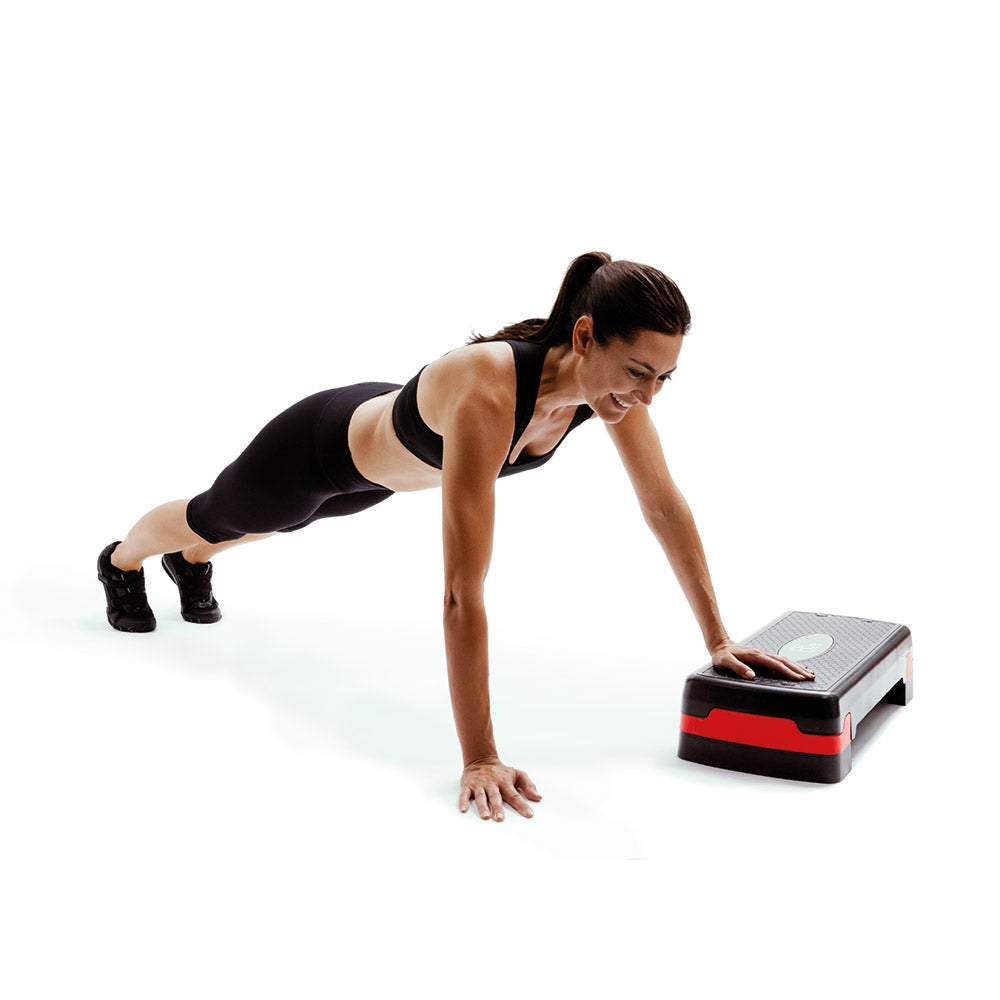 66Fit Adjustable Aerobic Step Platform - 3 Height Levels for Home Workouts, Cardio & Fitness Training - Perfect for Step Aerobics, HIIT & Strength Exercises