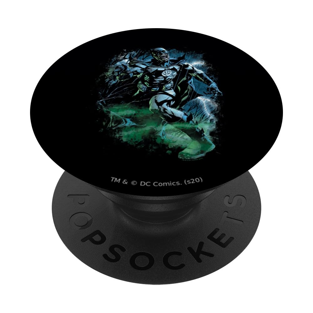 Green Lantern Black Lantern Batman PopSockets Standard PopGrip - Swappable Phone Grip & Stand for Smartphones - Perfect for DC Comics Fans, Gaming, and Everyday Use