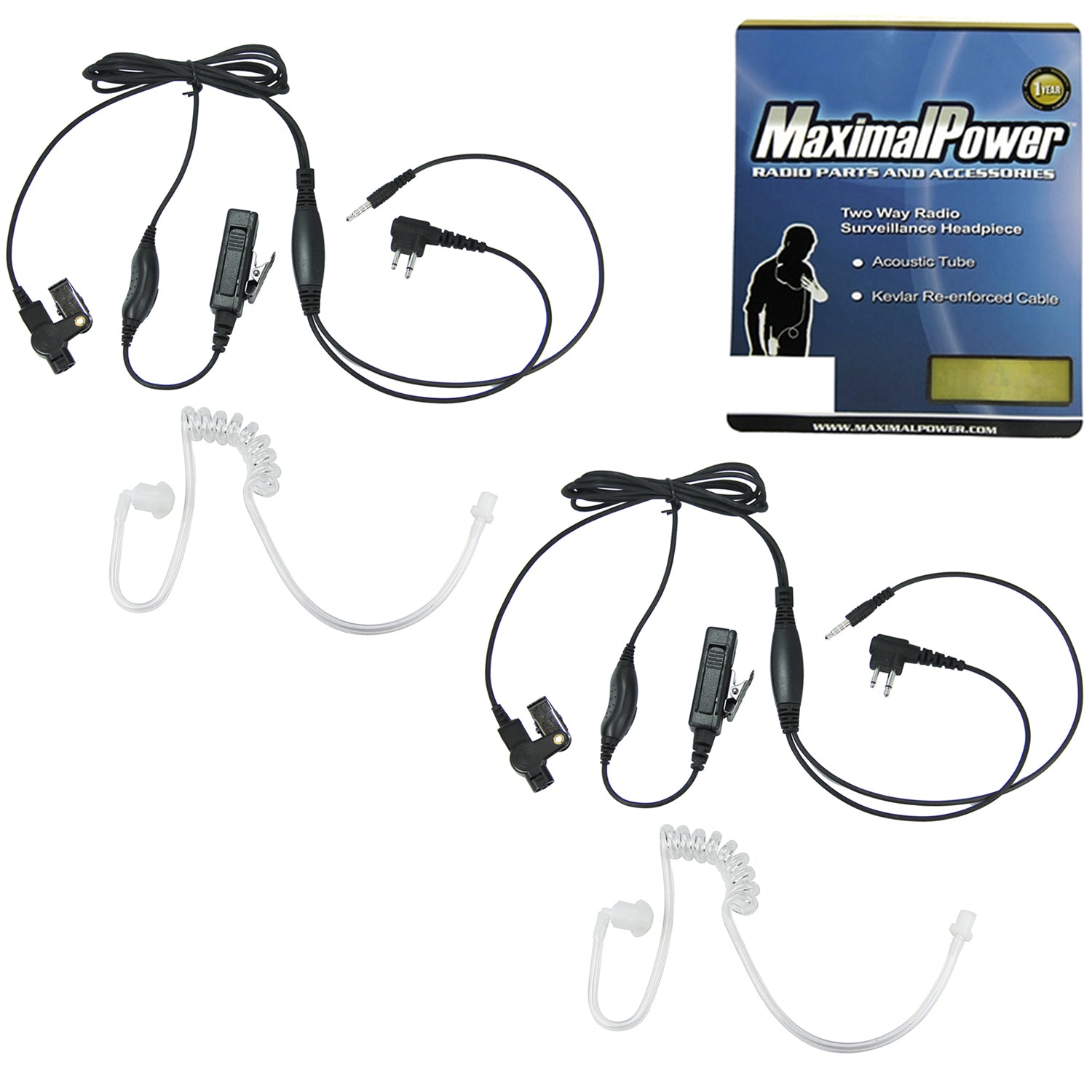 2 Way Radio Kit with 2 Pin Plug & 3.5mm Earphone Jack - Compatible with MOTOROLA Radios & Smartphones - Perfect for Outdoor Adventures, Construction Sites & Emergency Communication