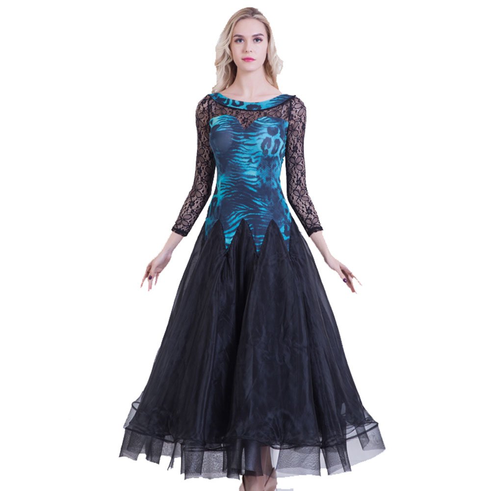 Elegant Women's Ballroom Dance Dresses for Competition & Performance - Modern Waltz, Foxtrot Standard Dancewear | Perfect for Professional Dance Events, Showcases & Social Dancing