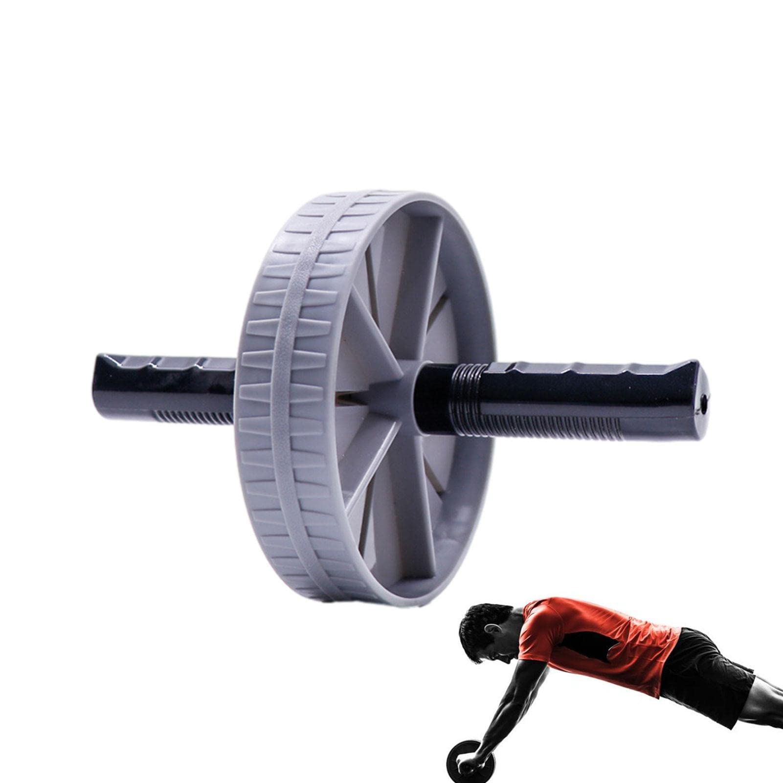 Abdominal Exercise Wheel - Core Workout Roller with Ergonomic Handle for Home & Gym Training | Strengthen Abs, Back & Core Muscles | Perfect for Fitness, Strength Training & Toning