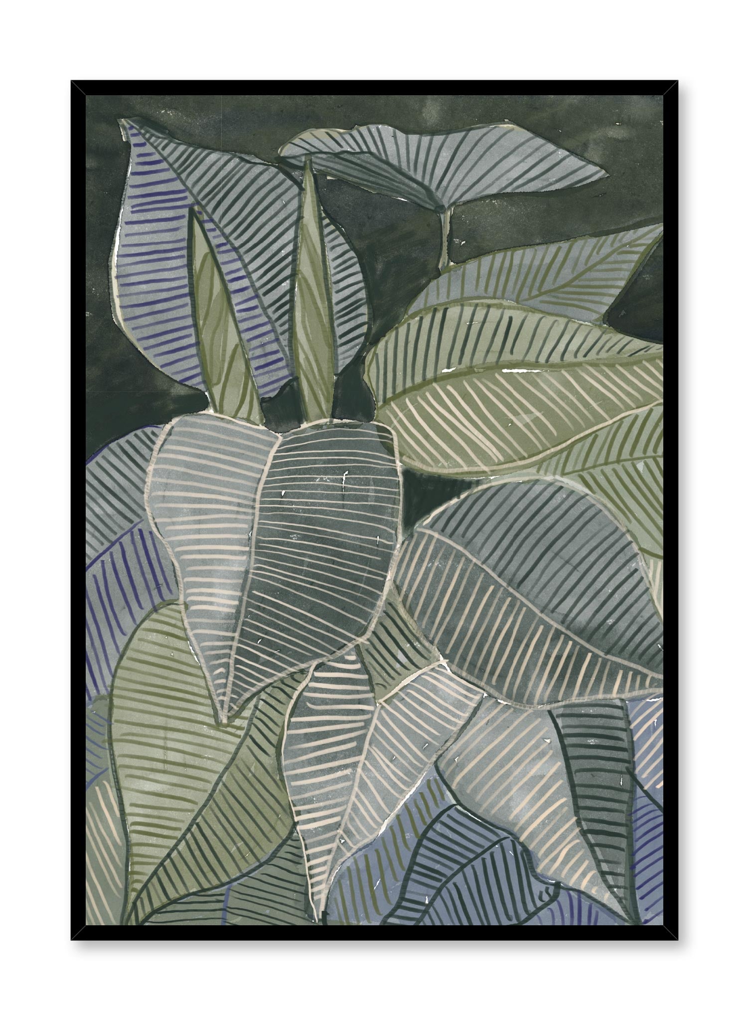 Leafy Symphony Botanical Wall Art Poster - Nature Inspired Home Decor for Living Room, Bedroom & Office