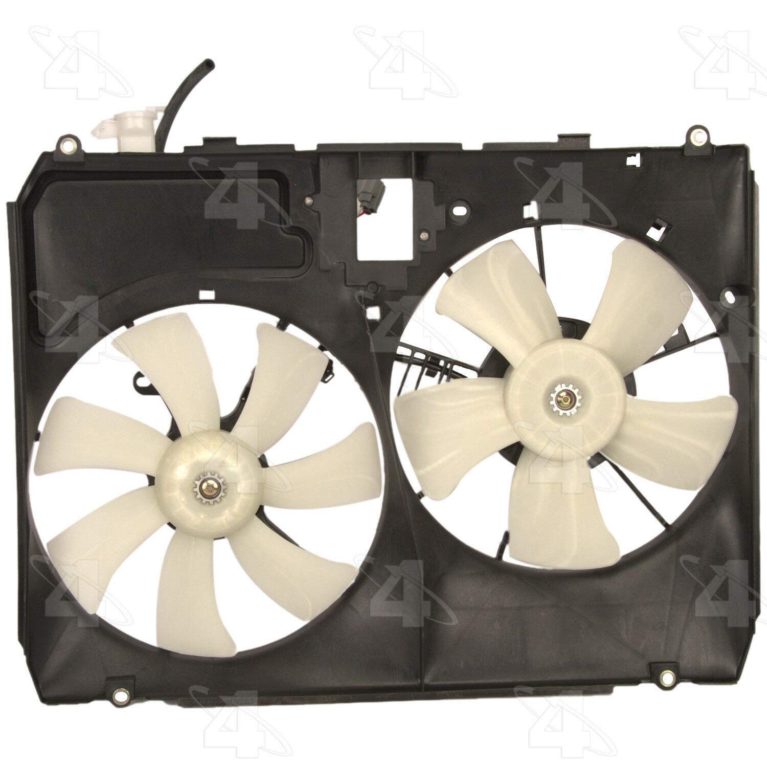 Four Seasons 75632 Radiator Fan Motor Assembly - Replacement for Car Cooling System - Perfect for Engine Overheating Prevention & Summer Driving