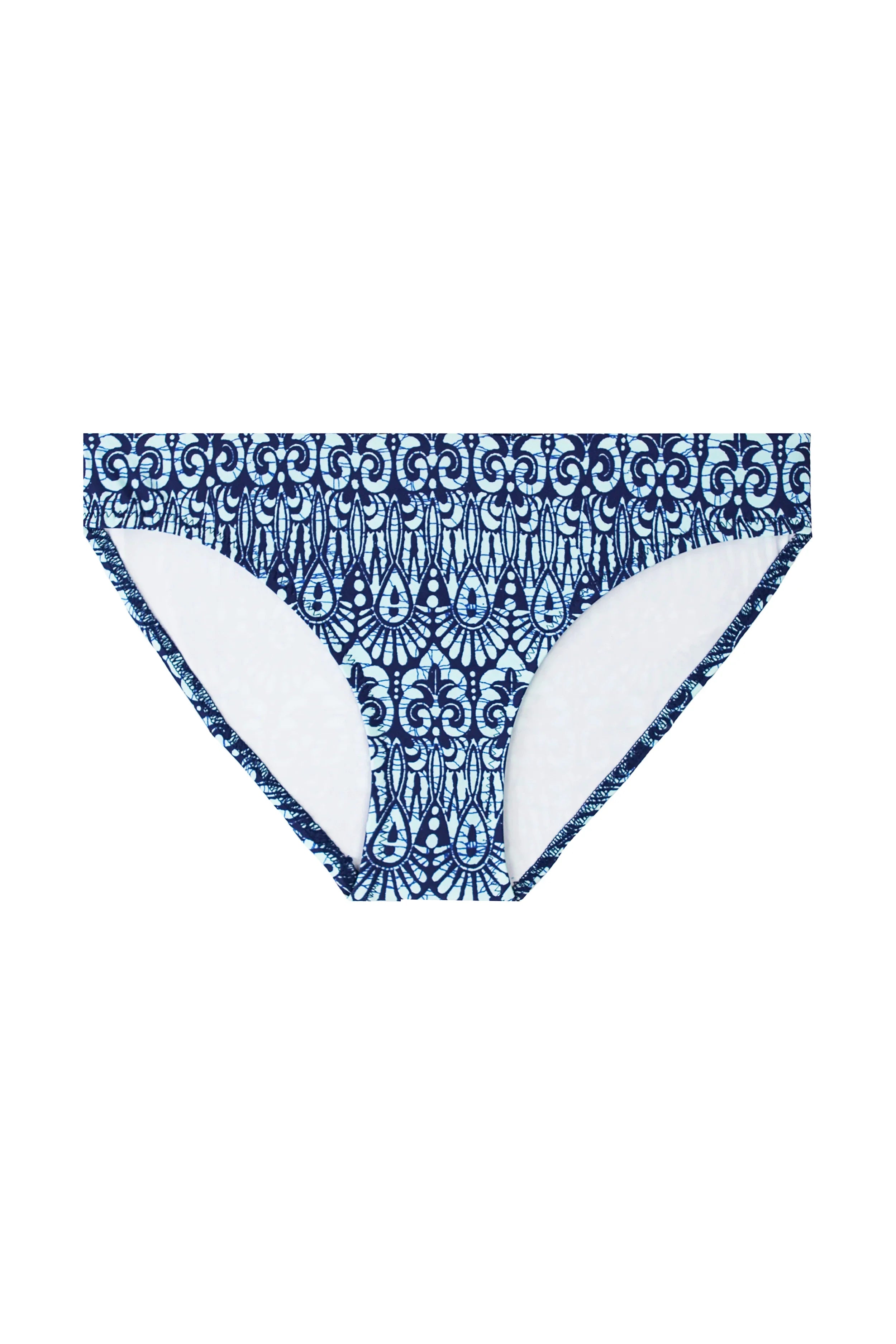Island Batik Navy Classic Hipster Women's Underwear - Comfortable Cotton Panties for Everyday Wear, Lounge & Sleep