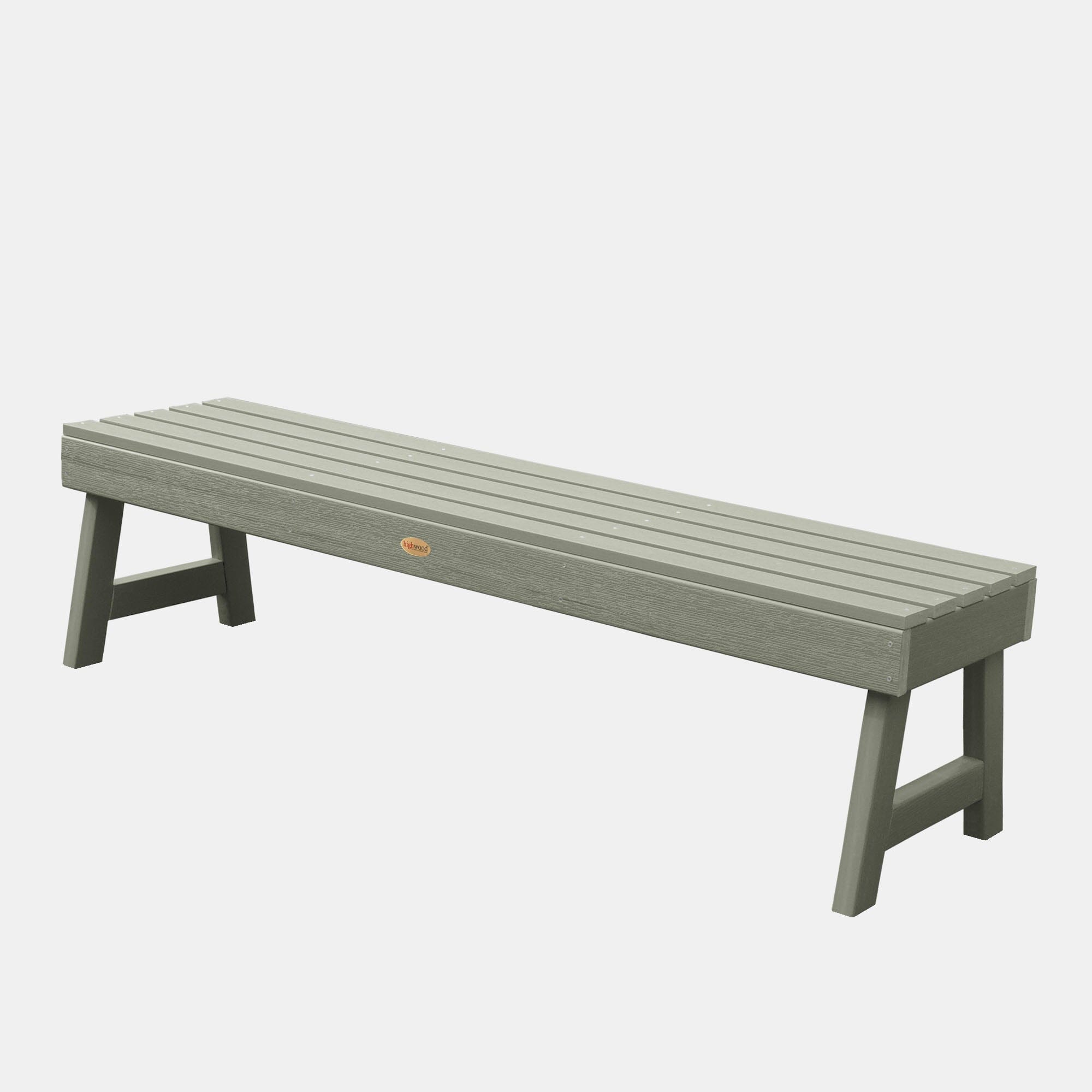 Weatherly 5ft Backless Picnic Bench - Outdoor Wooden Bench for Garden, Patio, Park & Picnic Areas - Durable & Weather-Resistant Seating Solution