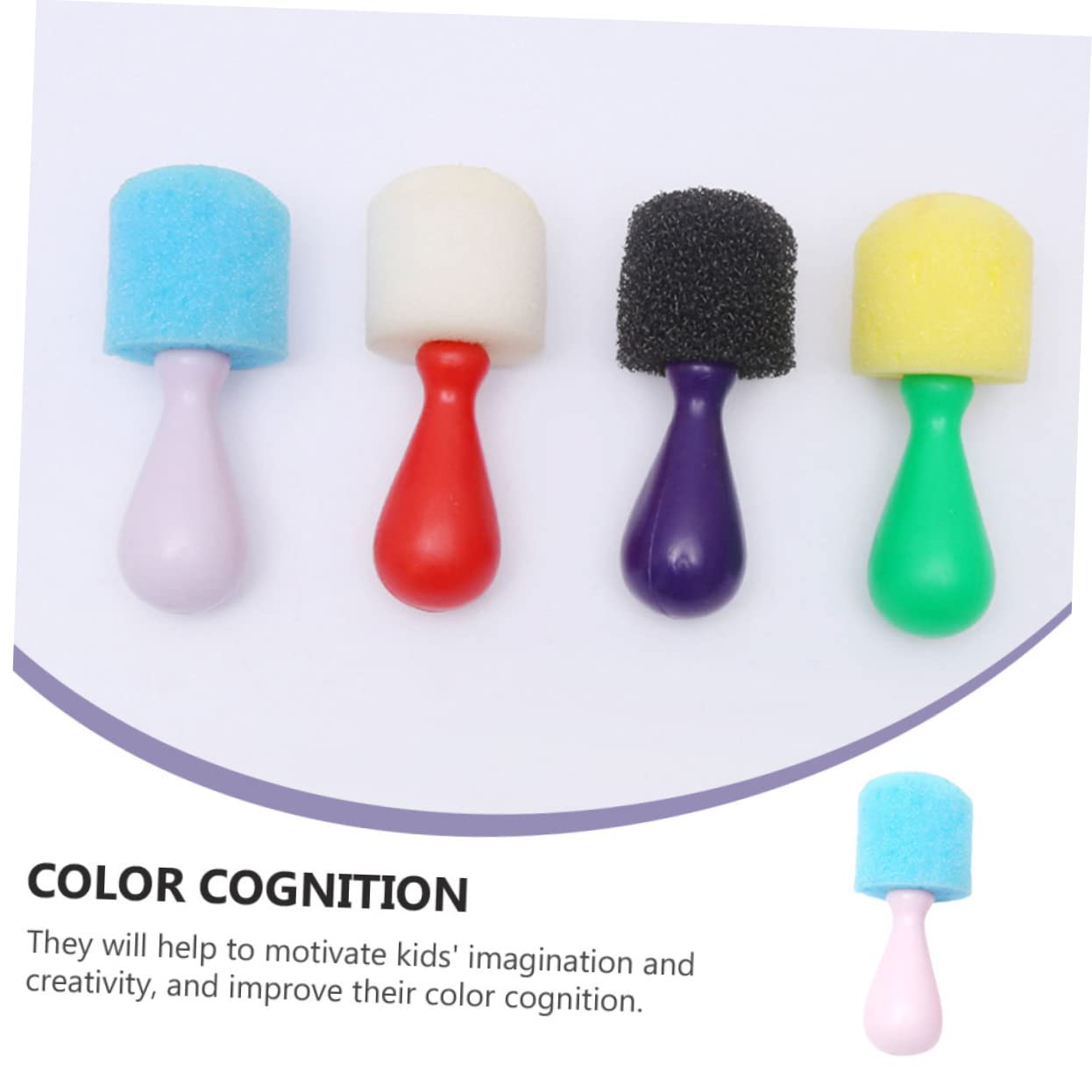 TOYANDONA 8pcs Round Paint Sponges - DIY Painting Tools for Art & Crafts