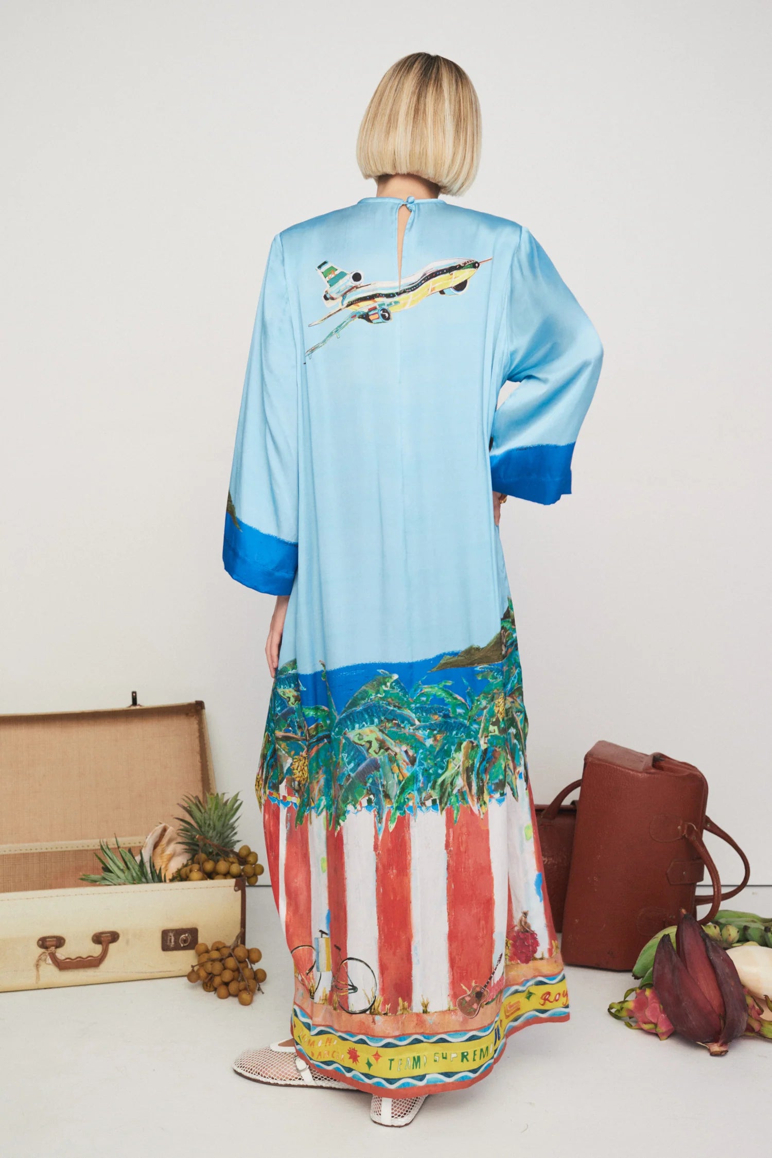 ALL ABOARD MIDI DRESS - Floral Print Summer Dress for Women, Perfect for Beach Vacation, Date Night & Office Wear