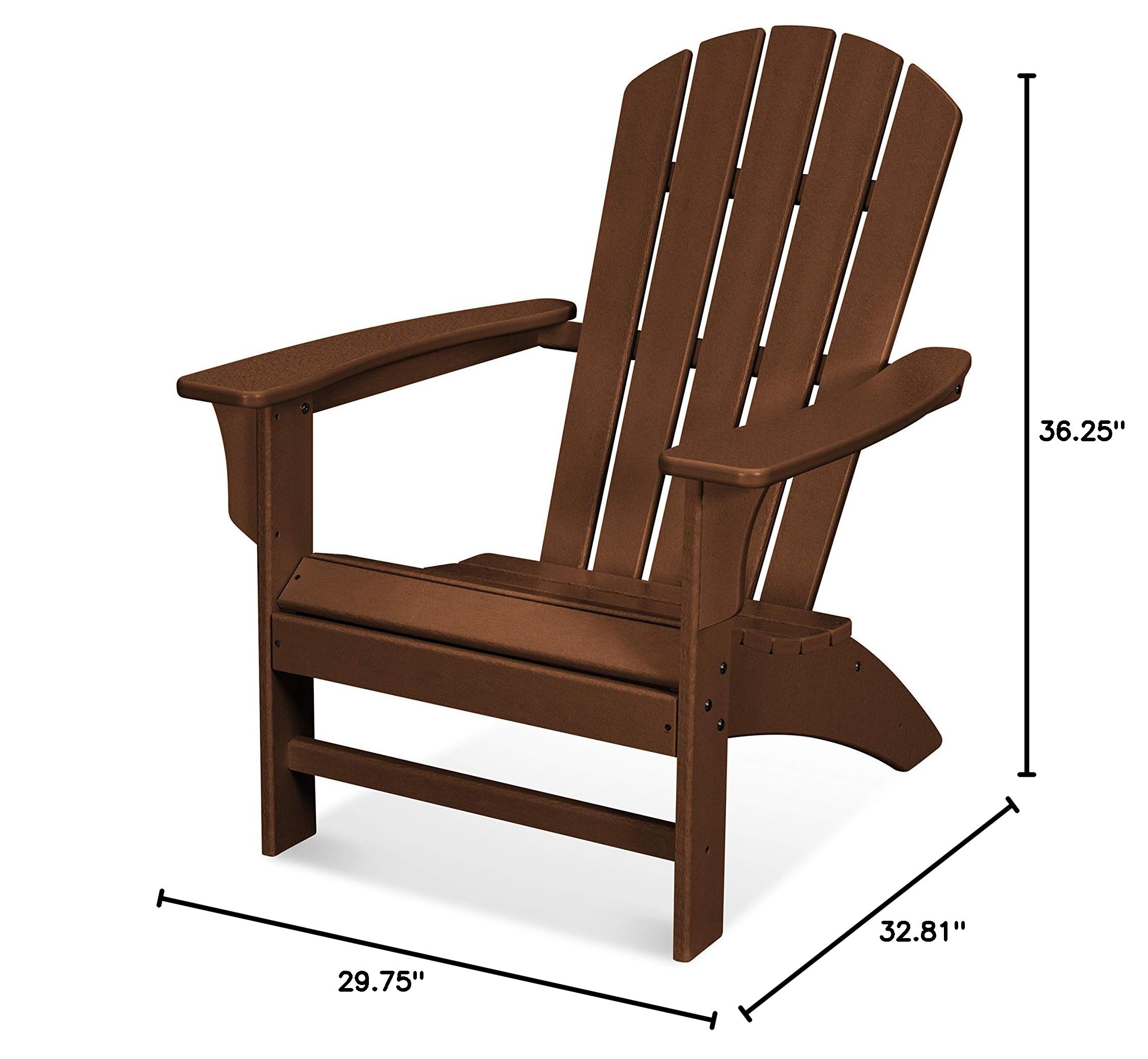 Premium Trex Outdoor Furniture Yacht Club Adirondack Chair - All-Weather Resin Patio Seating for Poolside, Beach & Backyard Relaxation