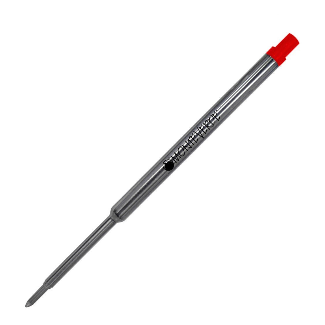 Monteverde Ballpoint Pen Refills for Waterman Pens - Medium Red Ink (W134RD) - 50 Pack - Smooth Writing for Office, School & Everyday Use