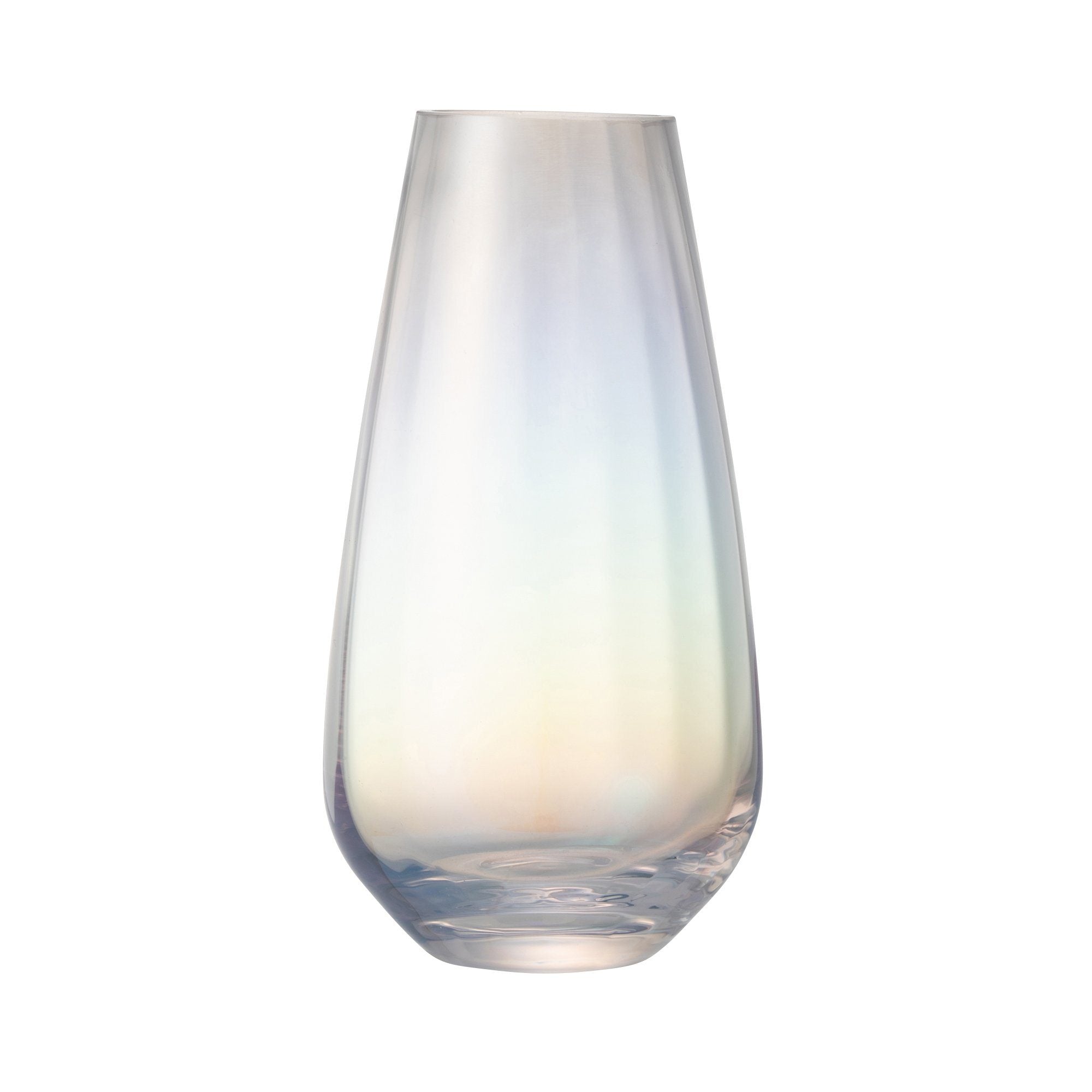 Luster Flower Vase Small Clear Glass - Elegant Home Decor for Centerpieces, Weddings & Tabletop Arrangements