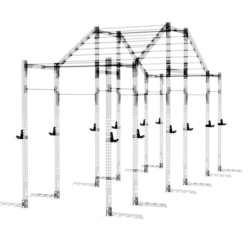 XM Fitness J Hooks (Pair) - Heavy Duty Rack Accessories for CrossFit, Powerlifting & Home Gym Workouts - Perfect for Squat Racks, Power Racks & Weightlifting Equipment
