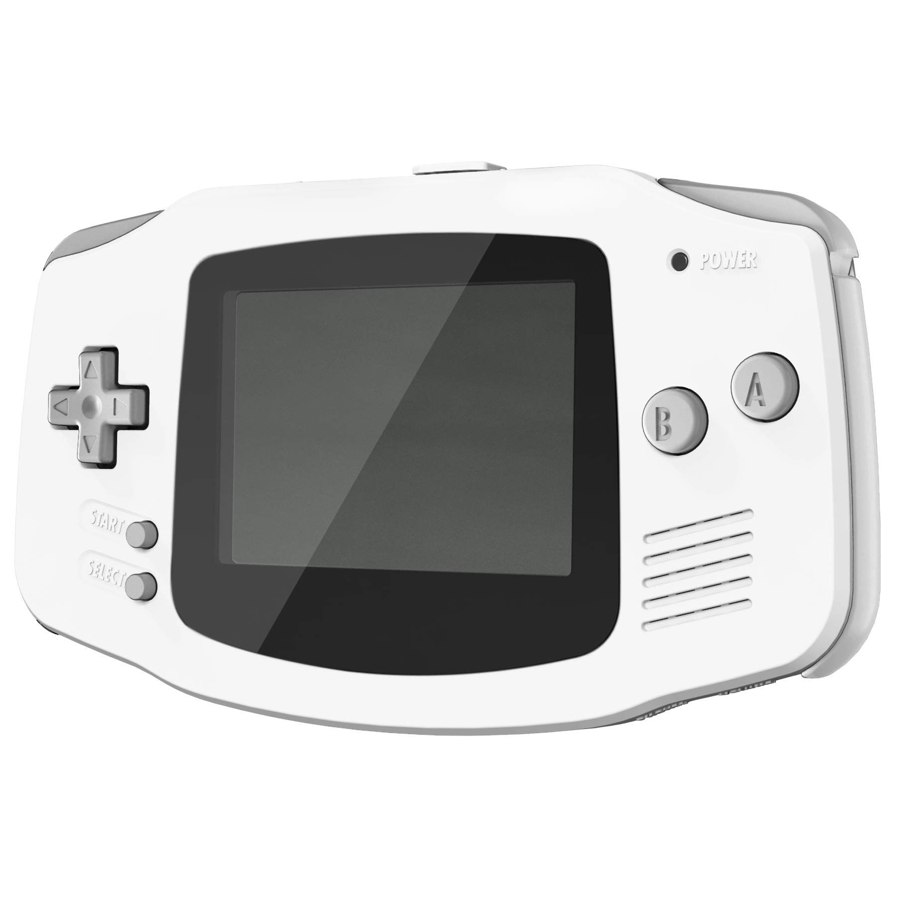 eXtremeRate White Replacement Shell Full Housing Cover & Black Screen Lens for Gameboy Advance - Compatible with Both IPS & Standard LCD Screens - DIY Upgrade Kit (Console & IPS Screen Not Included) - Perfect for Gaming Enthusiasts & Retro Console Modders