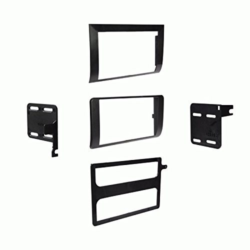 Double DIN Car Stereo Dash Kit for Aftermarket Radio - Fits 1998-2000 Dodge Durango, Textured Trim Bezel Panel | Perfect for Upgrading Your Vehicle's Audio System