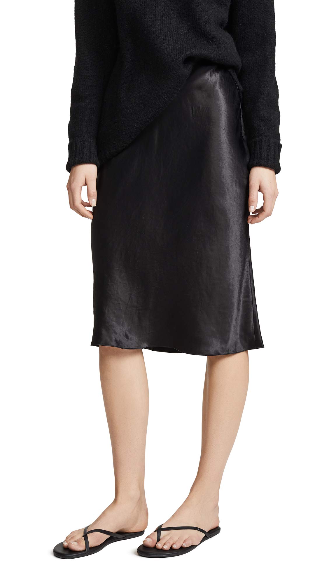Vince Women's Slip Skirt - Elegant Midi Length, Stretch Fabric, Comfortable Fit - Perfect for Work, Date Night & Special Occasions