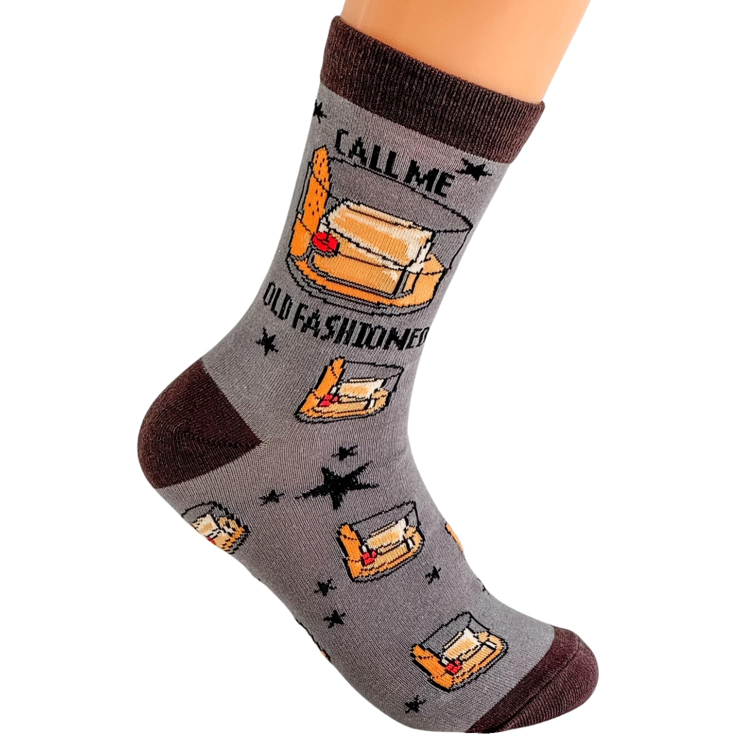 Funny and Crazy Novelty Socks with Sayings - 'Call Me Old Fashioned' Graphic Crew Socks for Men & Women | Unisex Adult Humorous Socks - Perfect Gift for Birthdays, Christmas & Office Parties