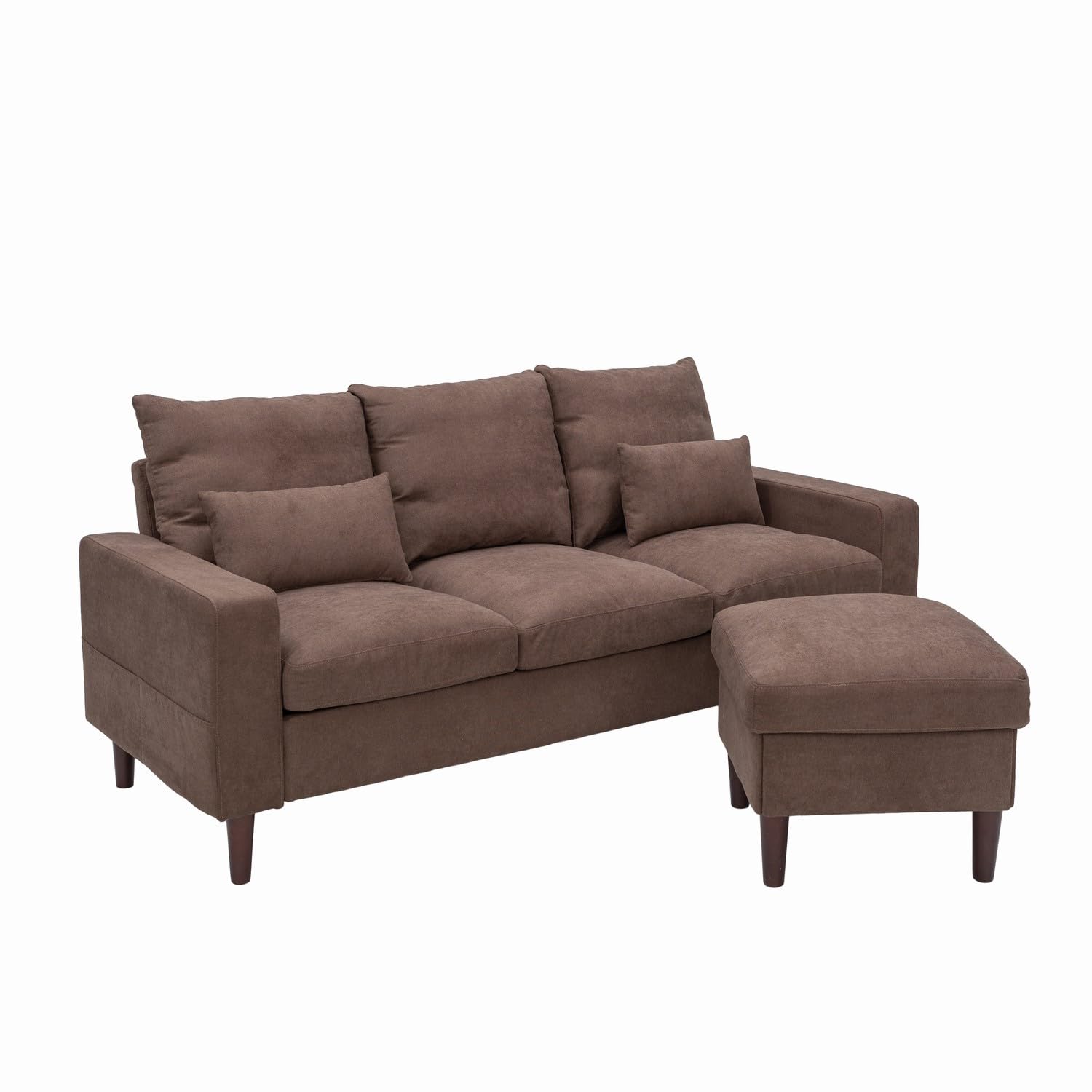 Modern L-Shaped Sectional Sofa with Linen Fabric - 3-Seat Comfortable Couch for Living Room, Apartment & Small Spaces | Perfect for Family Gatherings, Movie Nights & Relaxing