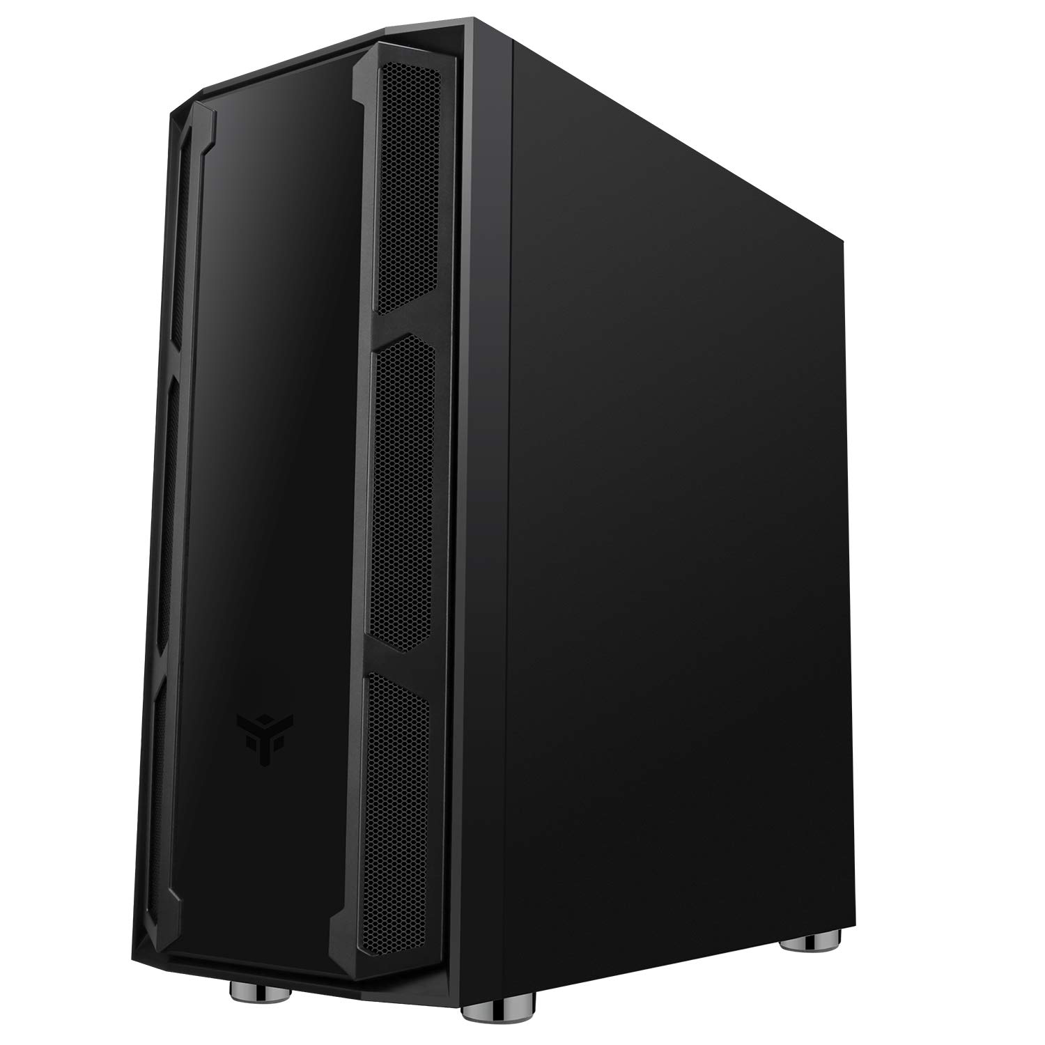 ITek MAJES 20 EVO Full Tower ATX Gaming PC Case - 2x200mm RGB Fans, USB 3.0, Tempered Glass Side & Front Panel - Black | Perfect for High-End Gaming Rigs & Custom PC Builds