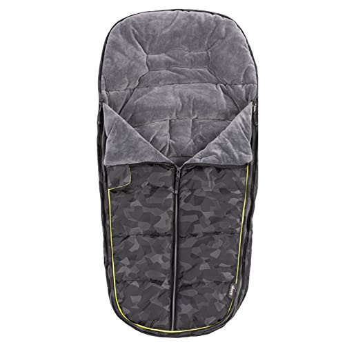 Diono Universal All-Weather Stroller Footmuff - Soft Padded Baby to Toddler Foot Cover with Waterproof Lining (Black Camo) | Perfect for Winter Walks, Outdoor Adventures & Stroller Protection