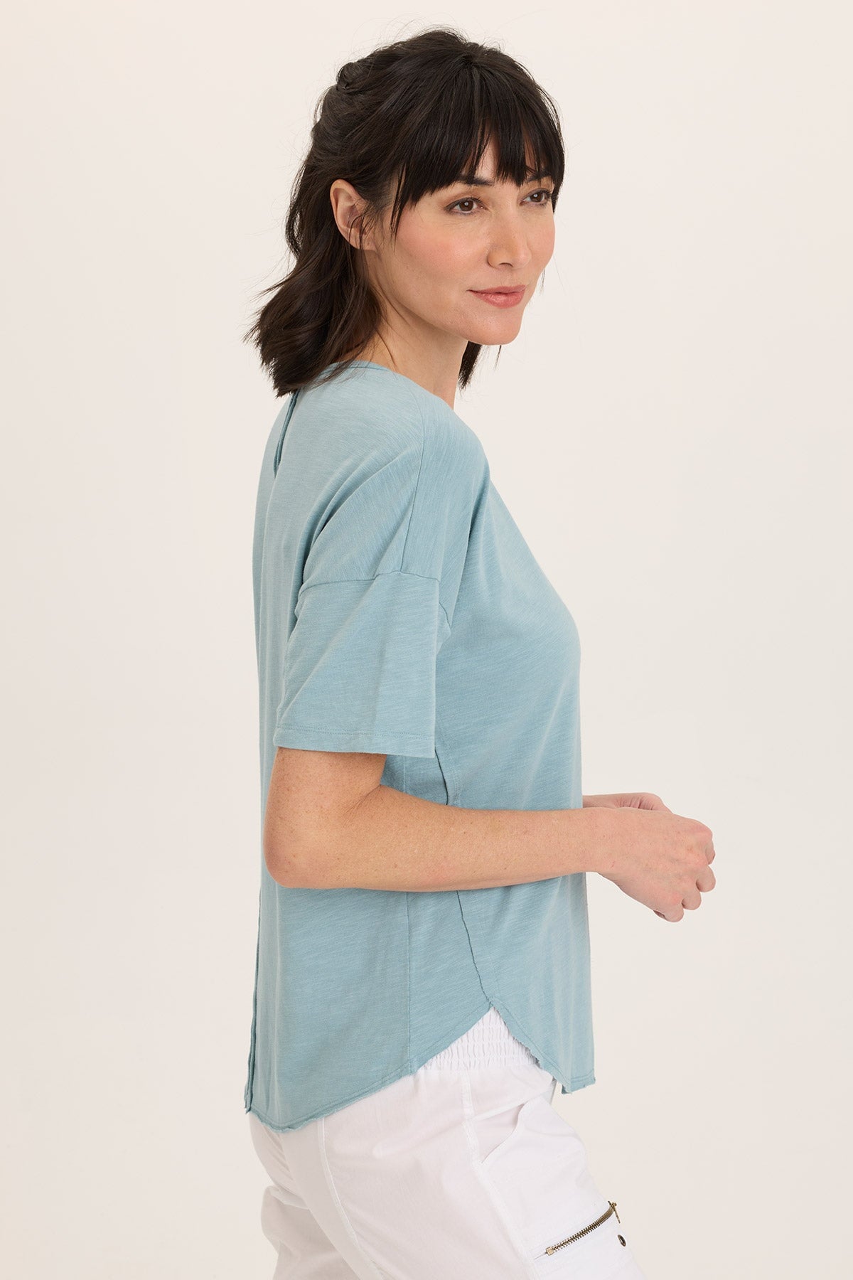 Duvall Soft Jersey Oversize Tee - Comfortable Loose Fit Women's T-Shirt for Casual Wear & Lounge