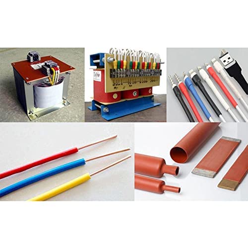 Othmro 3.28FT Yellow PE Plastic Heat Shrink Tubing - 0.04