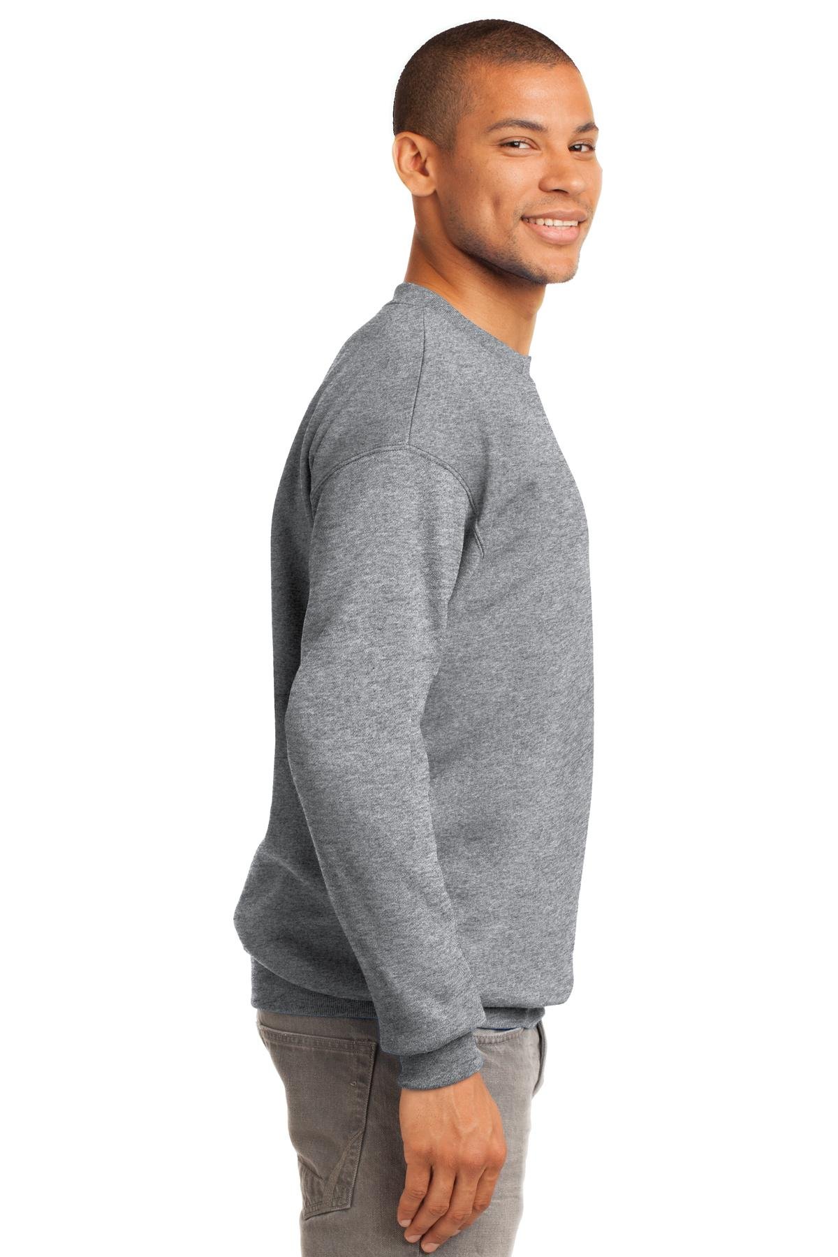 Port & Company Men's Tall Ultimate Crewneck Sweatshirt - Soft Cotton Blend, Comfort Fit, Long Torso Design - Perfect for Casual Wear, Workouts & Layering in Cool Weather