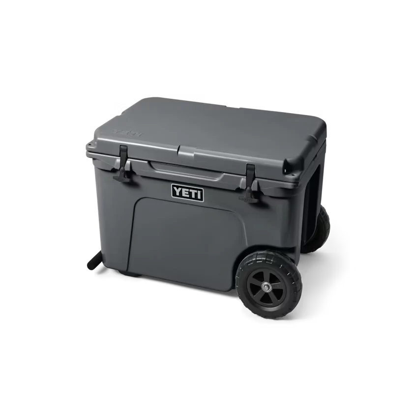 Tundra Haul Wheeled Cooler - Heavy Duty Rolling Cooler for Camping, Beach, Picnics & Outdoor Adventures - 50 Quart Insulated Cooler with Wheels for Easy Transport
