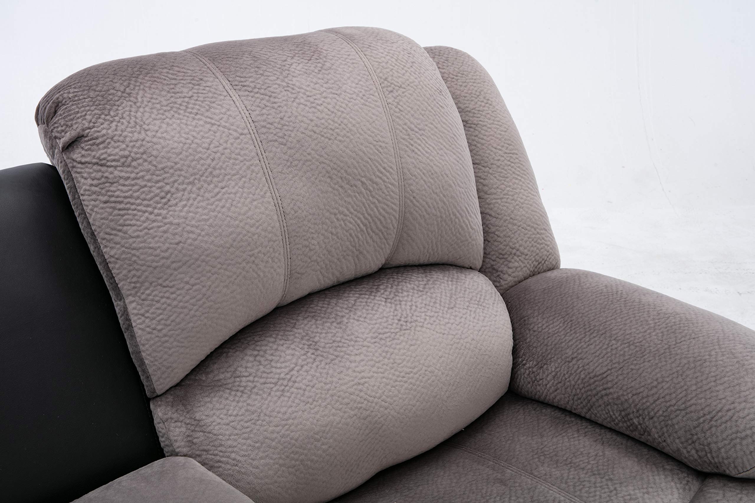 Nathaniel Home Aiden Gray Love Seat - Modern 2-Seater Sofa for Small Spaces, Living Room, Apartment & Cozy Home Decor