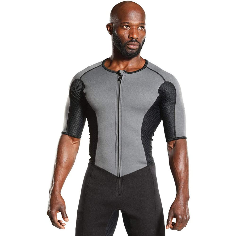 Kutting Weight SweatTech Neoprene Short Sleeve Workout Suit - Thermal Training Gear for Men & Women - Enhance Performance & Maximize Results - Perfect for Gym, Running & Fitness Training