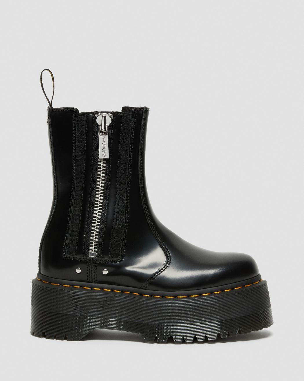 2976 Max Black Buttero Platform Boots - Stylish & Comfortable Leather Ankle Boots for Women | Perfect for Casual Outfits, Work & Night Out