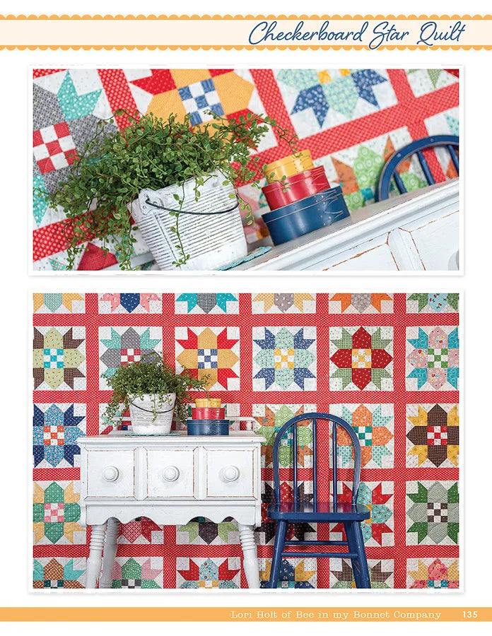 Lori Holt Scrappiness is Happiness Quilt Pattern Book - Clearance Sale, Sold As Is | Perfect for DIY Quilting, Patchwork Projects & Creative Sewing Gifts