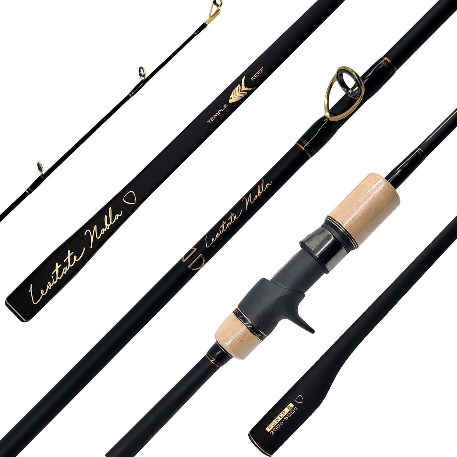Temple Reef Levitate Nabla SPJ Fishing Rods - Premium Slow Pitch Jigging Rods for Saltwater & Freshwater Fishing - Perfect for Deep Sea, Offshore, and Inshore Angling Adventures