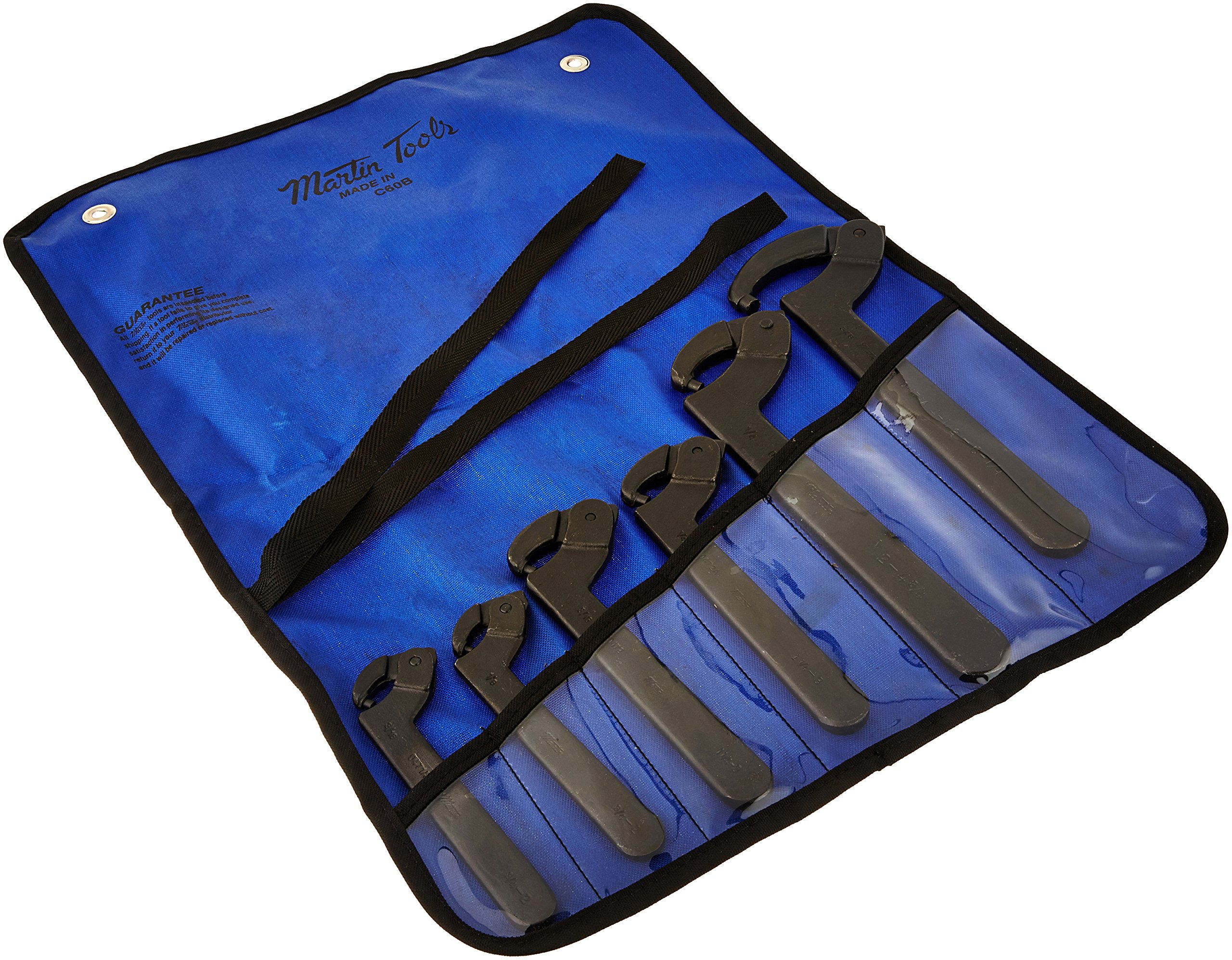 Martin Tool - 6-Piece Spanner Wrench Set (SPW6K) for Automotive Repair, Plumbing, and DIY Projects