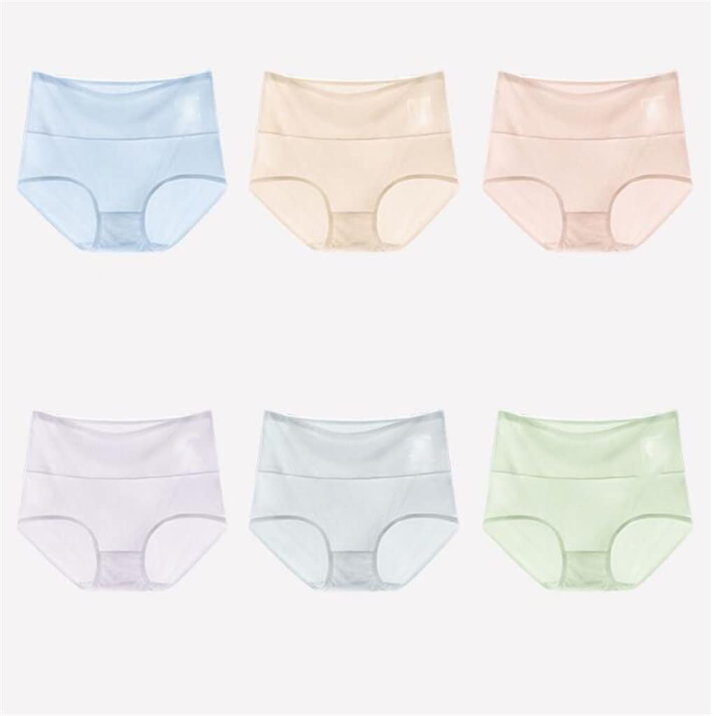 6-Pack Ice Silk Seamless Women's Underwear - High Waisted Breathable Panties for Summer, Comfortable No Show Thong Shorts (Color A, Size X-Large) - Perfect for Yoga, Travel & Everyday Wear