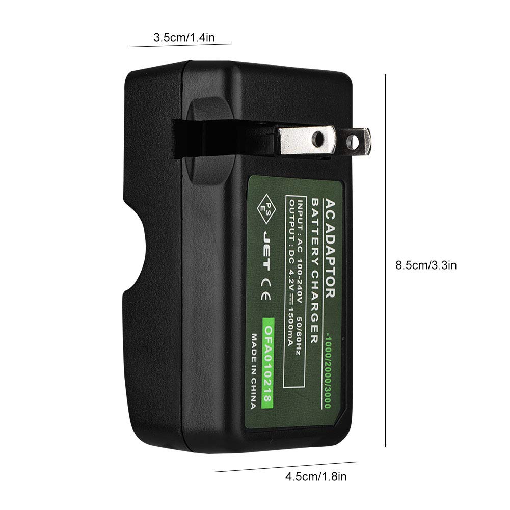 Portable Rechargeable Battery Charger Adapter - 1000/2000/3000 mAh Chargers & Docks for Phones, Tablets & Wireless Earbuds | Perfect for Travel, Office & Home Use