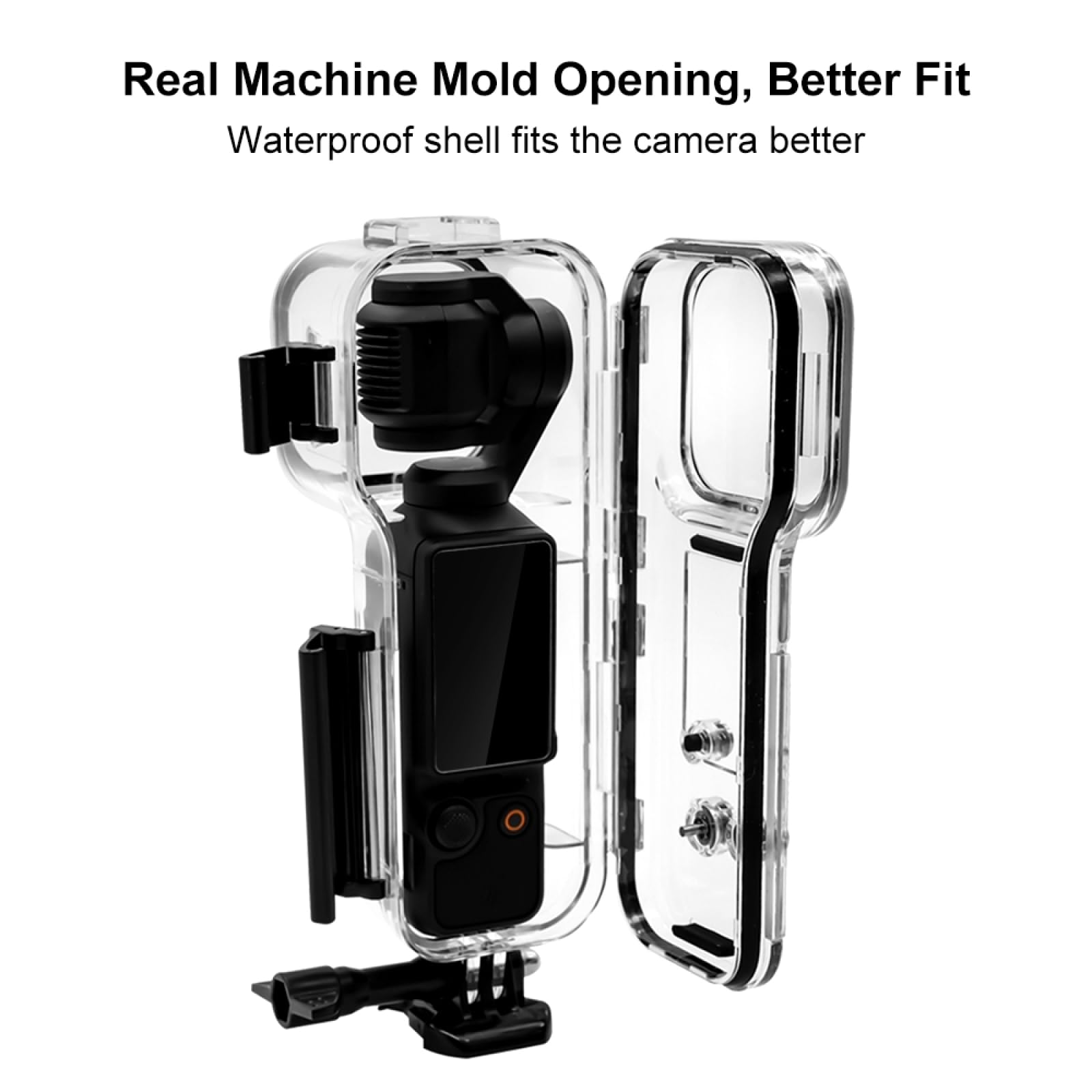 Andoer Waterproof Camera Case - IP68 Underwater Protective Housing for GoPro Hero 12/11/10/9, DJI Action, Sports Cameras - Ideal for Snorkeling, Diving, Surfing & Water Sports Accessories
