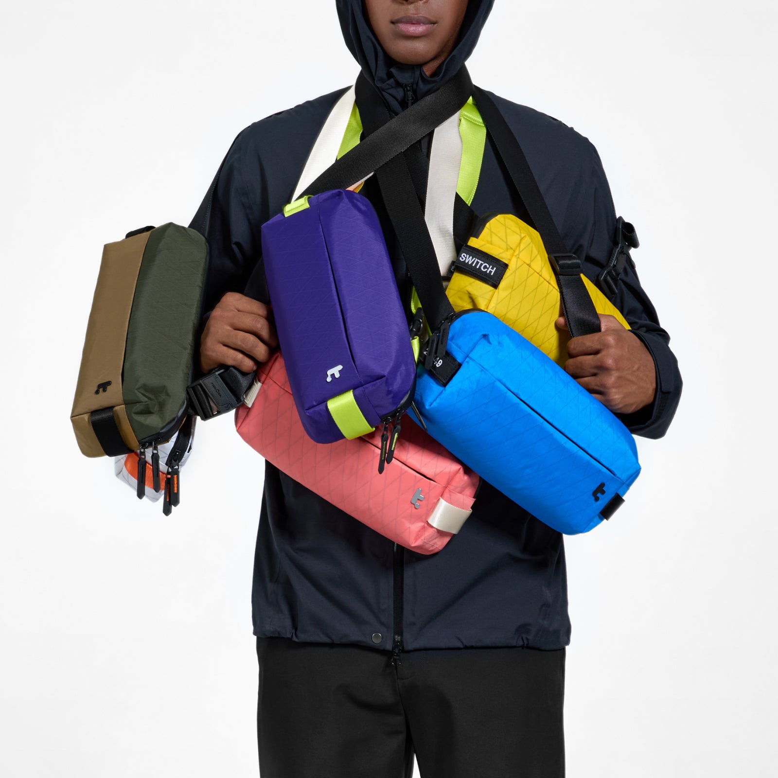 tomtoc x U | Custom Sling Bag Pro - Lightweight Crossbody Bag for Men & Women, Water-Resistant Travel Essentials - Perfect for Hiking, Commuting & Everyday Carry