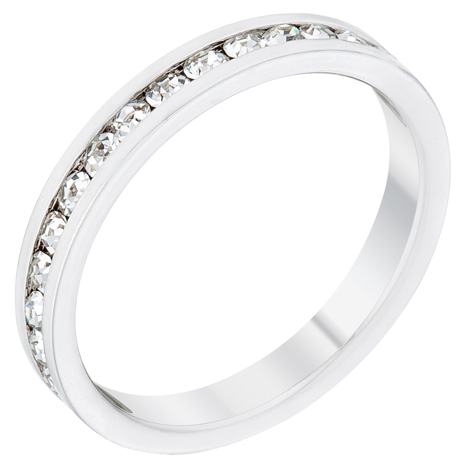 Elegant Swarovski Crystal Birthstone Stackable Eternity Rings for Women - Perfect for Anniversary Gifts, Mother's Day & Everyday Jewelry