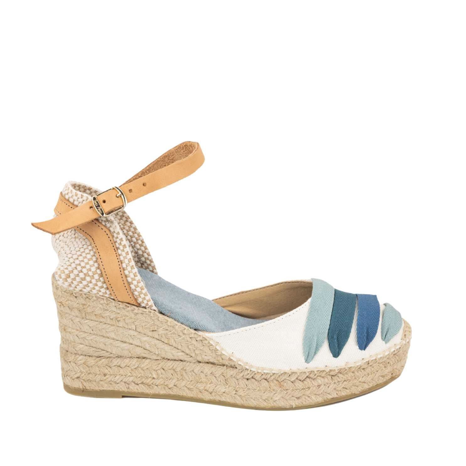 Women's Multicolor Cotton Blend Espadrilles - Comfortable Summer Slip-On Shoes for Beach, Vacation & Casual Wear - Lola CM