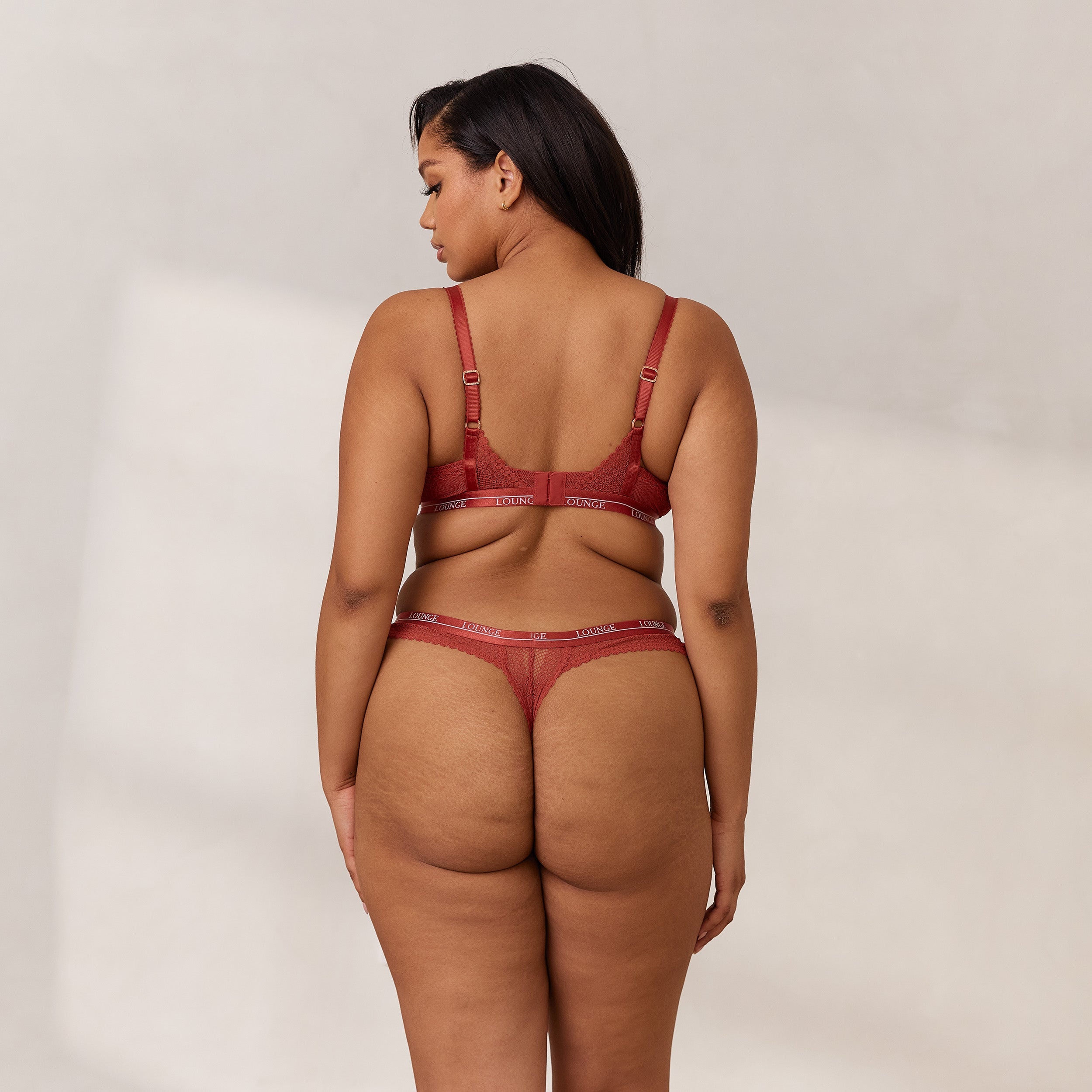 Liberty Balcony Bra - Burnt Red Lace Underwire Push Up Bra for Women, Comfortable & Sexy Lingerie for Date Night & Special Occasions