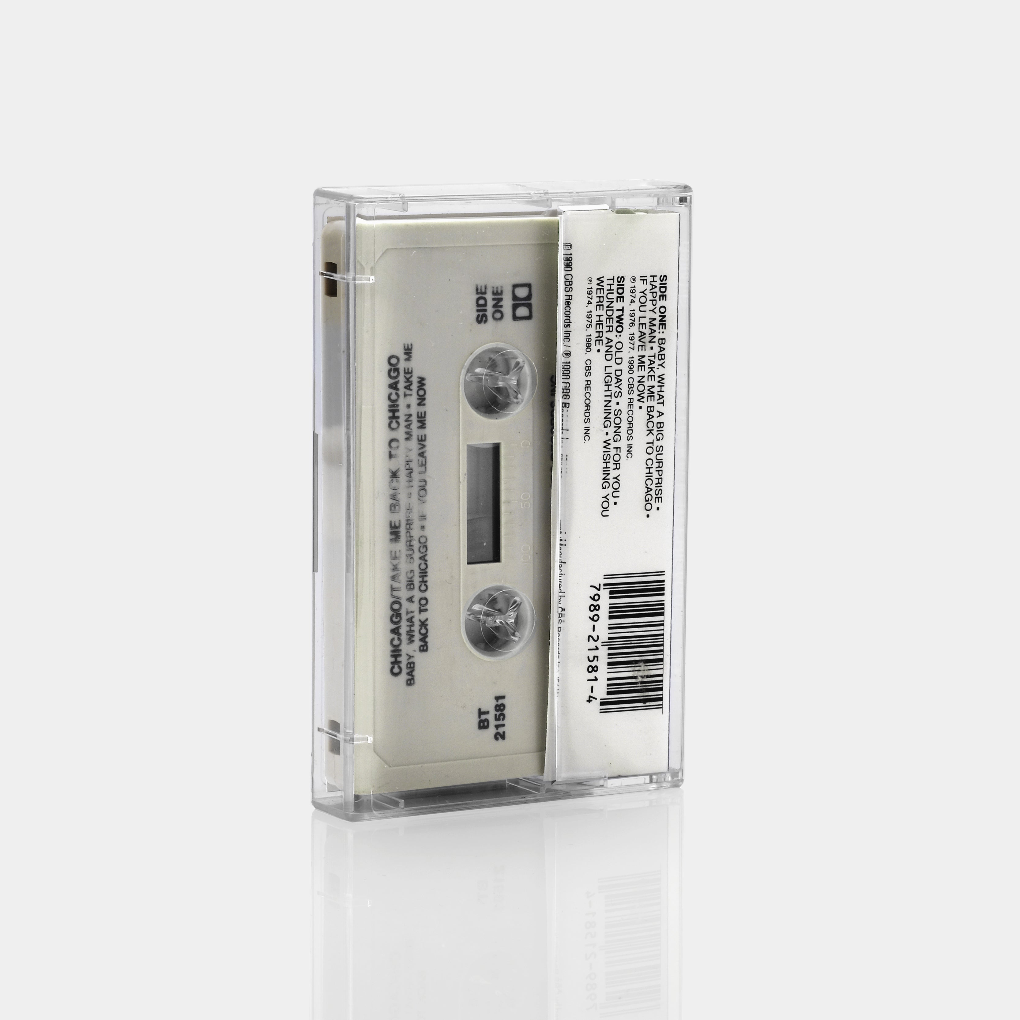 Vintage Chicago 'Take Me Back To Chicago' Cassette Tape - Classic Rock Music Collectible for Road Trips & Retro Music Lovers