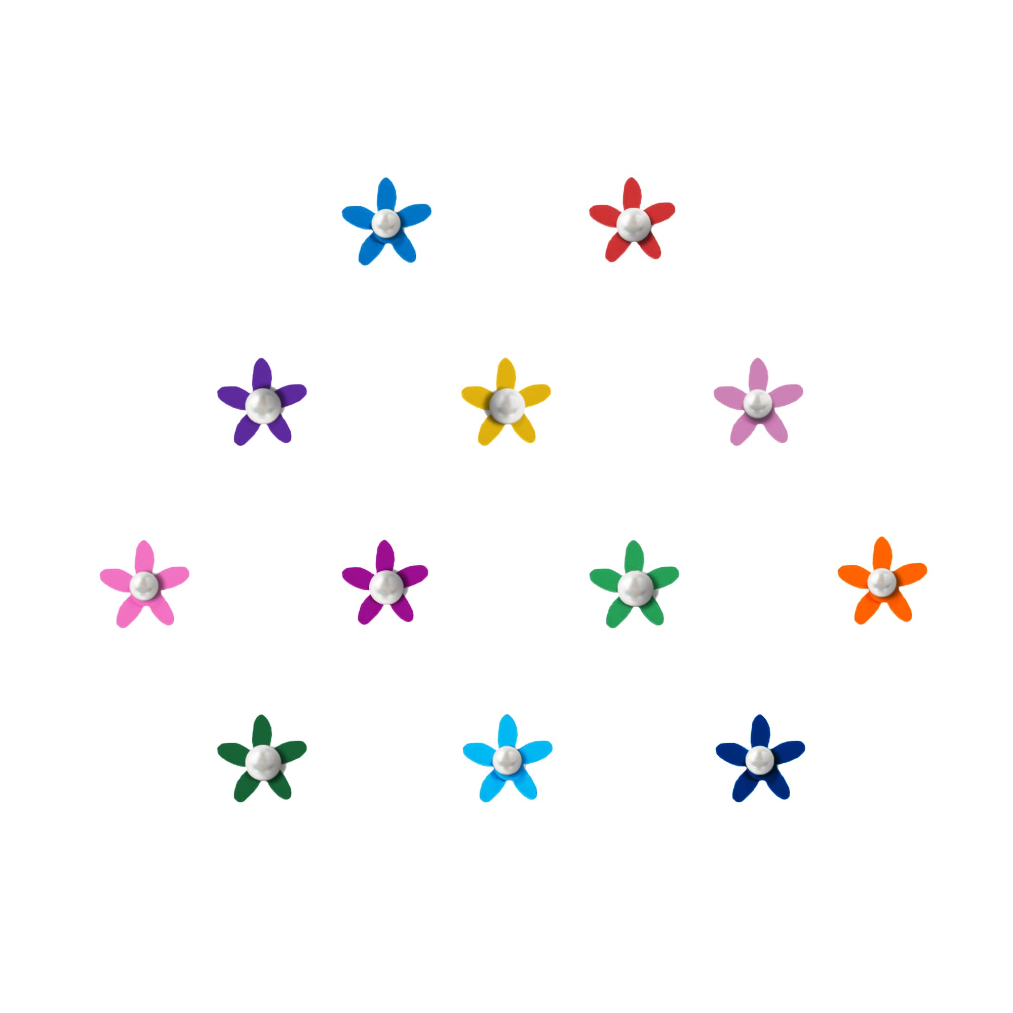 Comet Busters Cute Floral Baby Bindis for Girls - 6mm Kids Face Decoration Stickers (BB012) - Perfect for Birthday Parties, Festivals & Costume Events