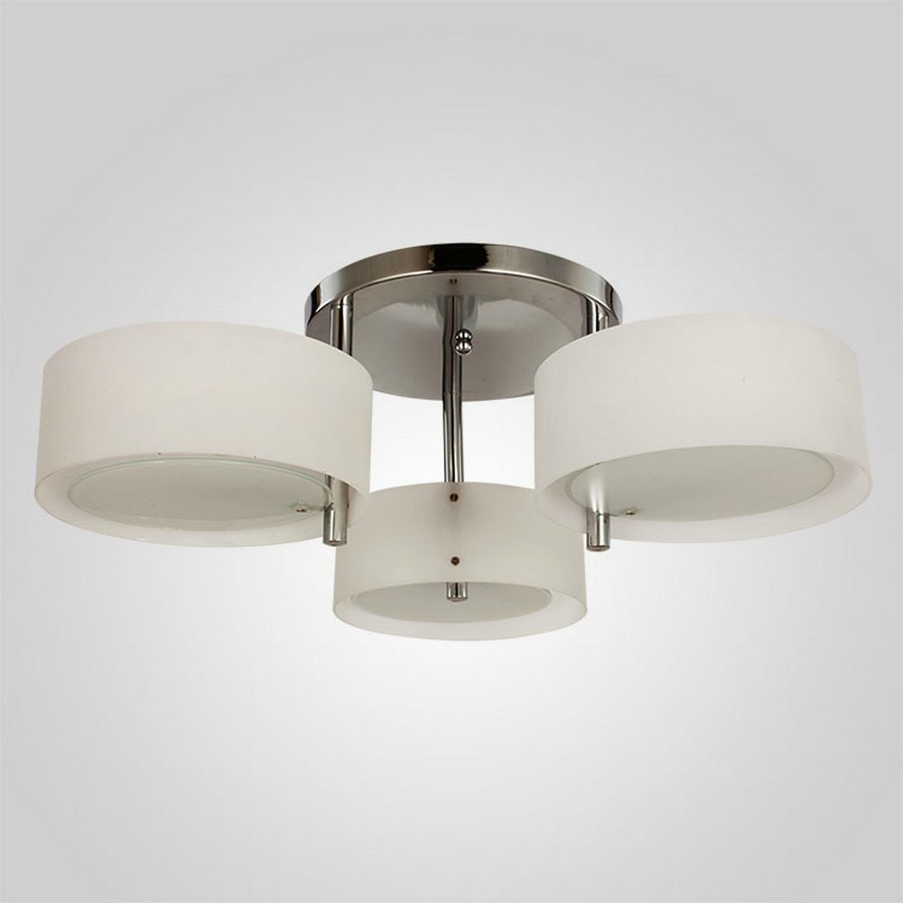 Modern Acrylic Ceiling Chandelier Light Fixture with 3 Lights - Elegant Dining Room & Bedroom Lighting for Home Decor
