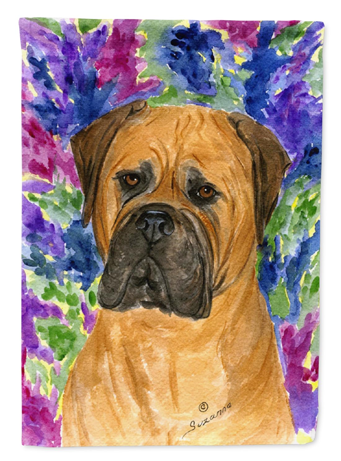 Bullmastiff Garden Flag - Decorative Yard Banner for Mailbox, Patio & Flower Beds | Weather-Resistant Outdoor Artwork | Multicolor Dog-Themed Landscape Decor | Perfect for Pet Lovers & Home Garden Decorations