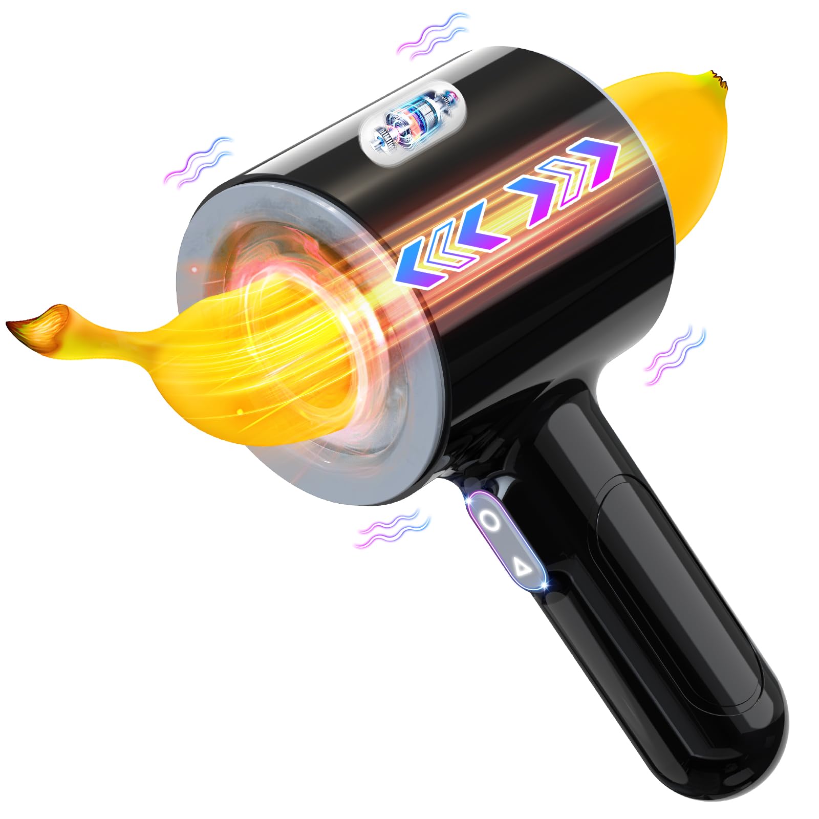 Automatic Male Masturbator - 7 Powerful Thrusting & Vibrating Modes, Dual Open-Ended Design - Realistic Blowjob Machine & Pocket Pussy for Men - Perfect for Solo Play, Stress Relief & Couples Fun