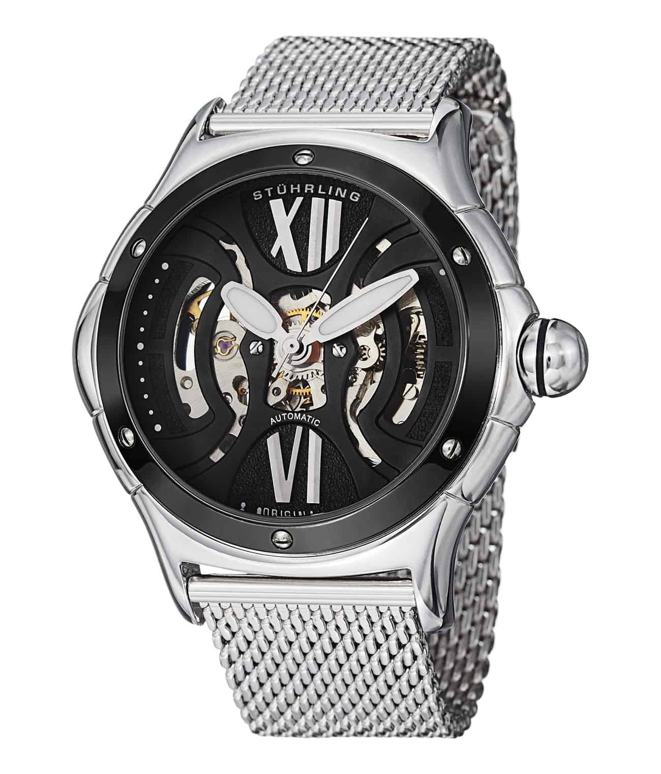 Alpine Sigma 577 Automatic 48mm Classic Men's Watch - Luxury Stainless Steel Dress Watch for Business, Formal & Everyday Wear