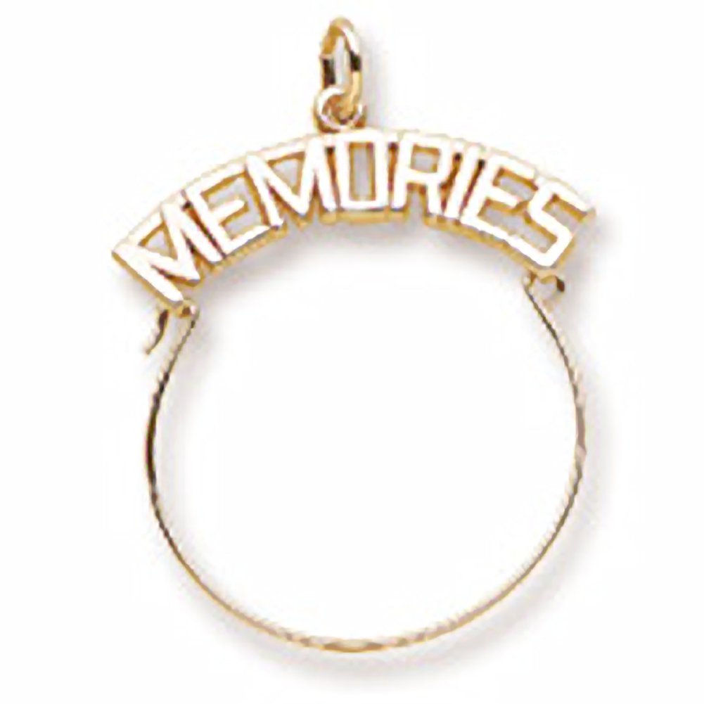10K Yellow Gold Charm Holder for Bracelets & Necklaces - Personalized Jewelry for Birthdays, Anniversaries & Special Occasions
