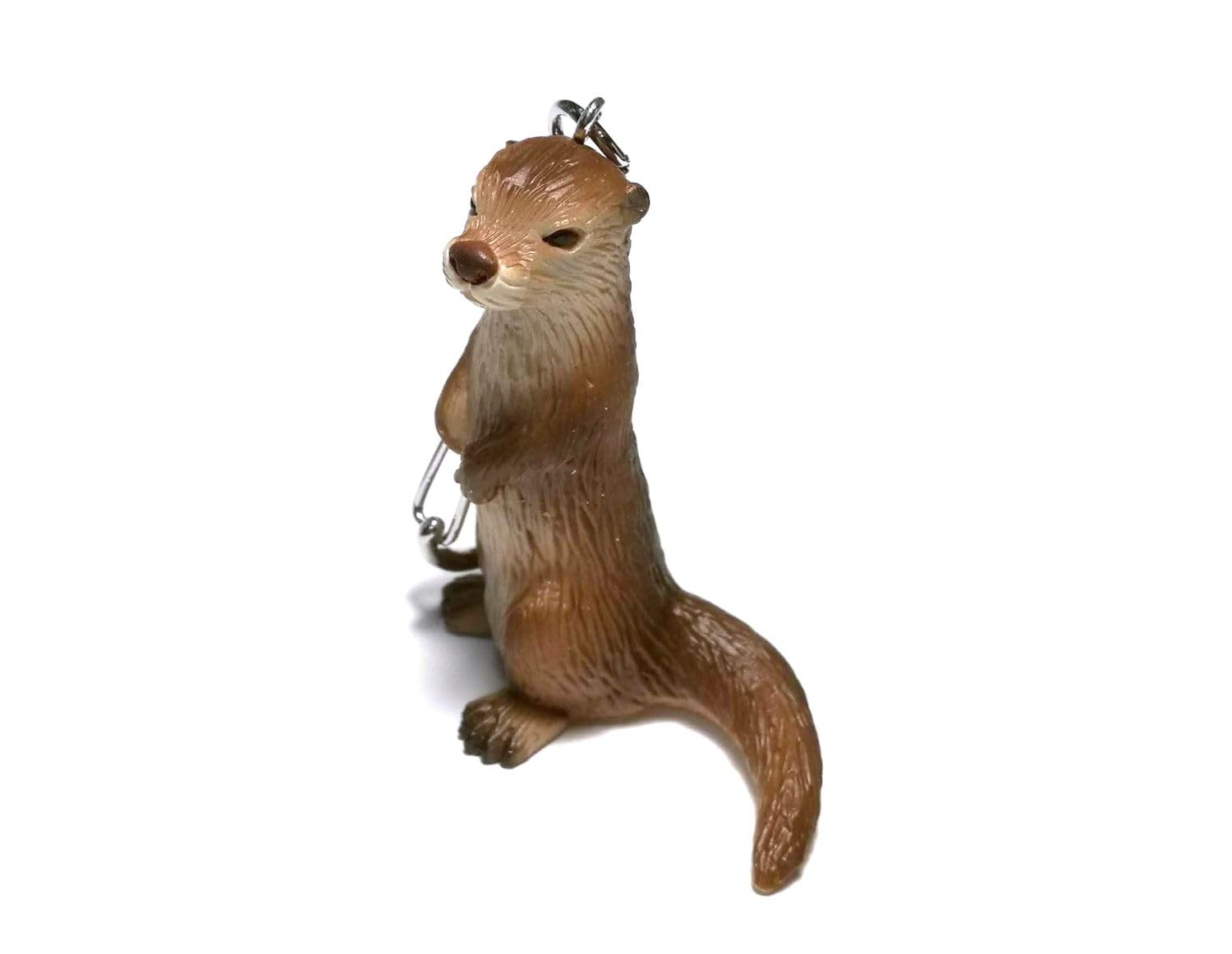Miniblings Otter Keychain - Cute Animal Key Ring for Pets & Gifts