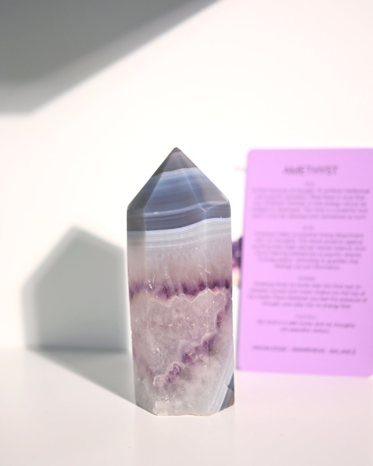 5 Inch Amethyst Druzy Tower - Natural Crystal Healing Stone for Home Decor, Meditation & Spiritual Gifts