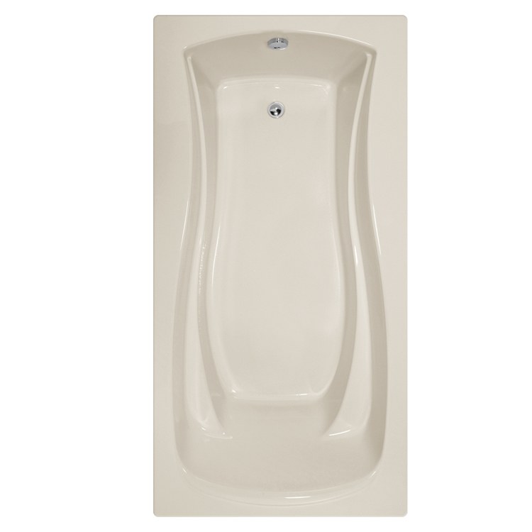 Air Tub Designer Collection Charlotte Drop-In Bone Rectangle 6-Jet Acrylic Bathtub 72 x 36 x 18.5 Inch - Luxury Freestanding Soaking Tub for Spa Bathroom & Master Suite Relaxation
