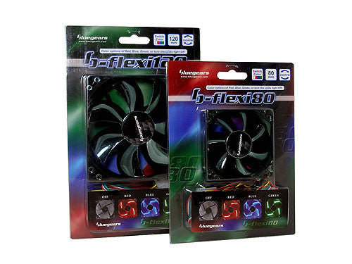 Blue Gears B Flexi80 80x80x25mm High-Performance Cooling Fan BG01107 - Perfect for PC Cooling, Gaming Rigs & Electronic Devices